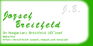jozsef breitfeld business card